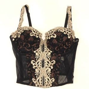 Enchanted Fairy Princess Embroidered Bustier 34C New Vintage NWOT